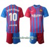 FC Barcelona Ronaldinho 10 Hjemme 2021-22 - Barn Langermet Draktsett